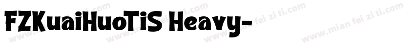 FZKuaiHuoTiS Heavy字体转换